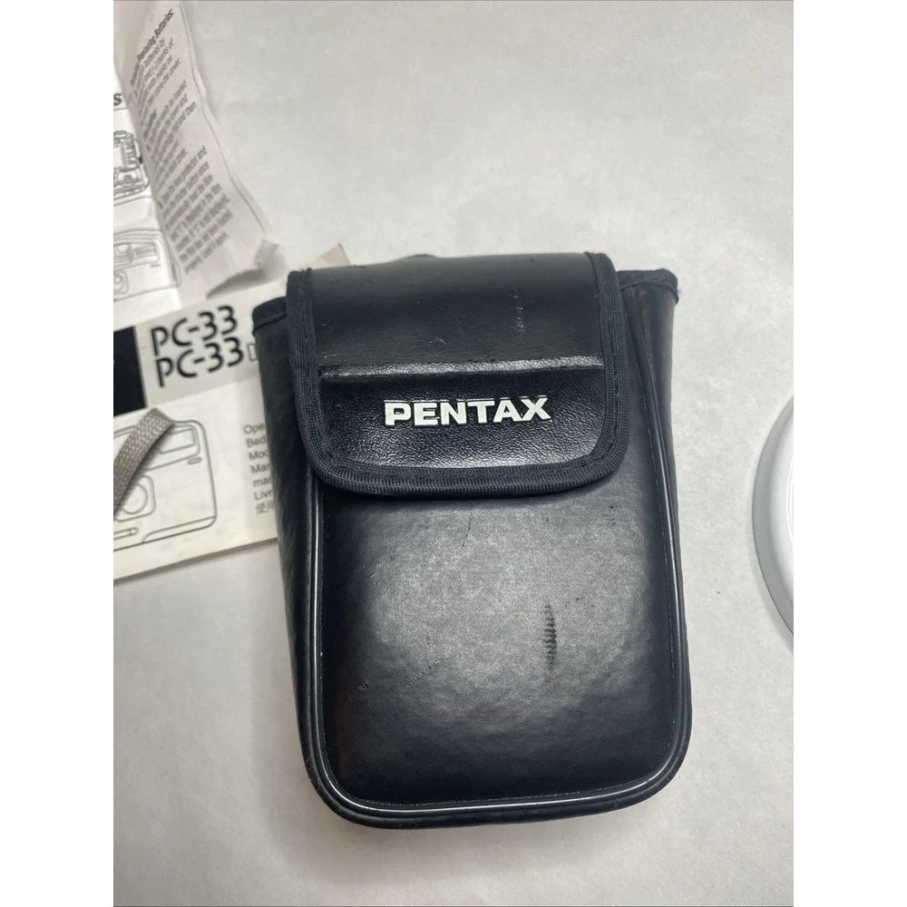 Pentax PC-33 35mm Camera (30mm‎ Lens) Point and Shoot Power/Flash Tested No Film